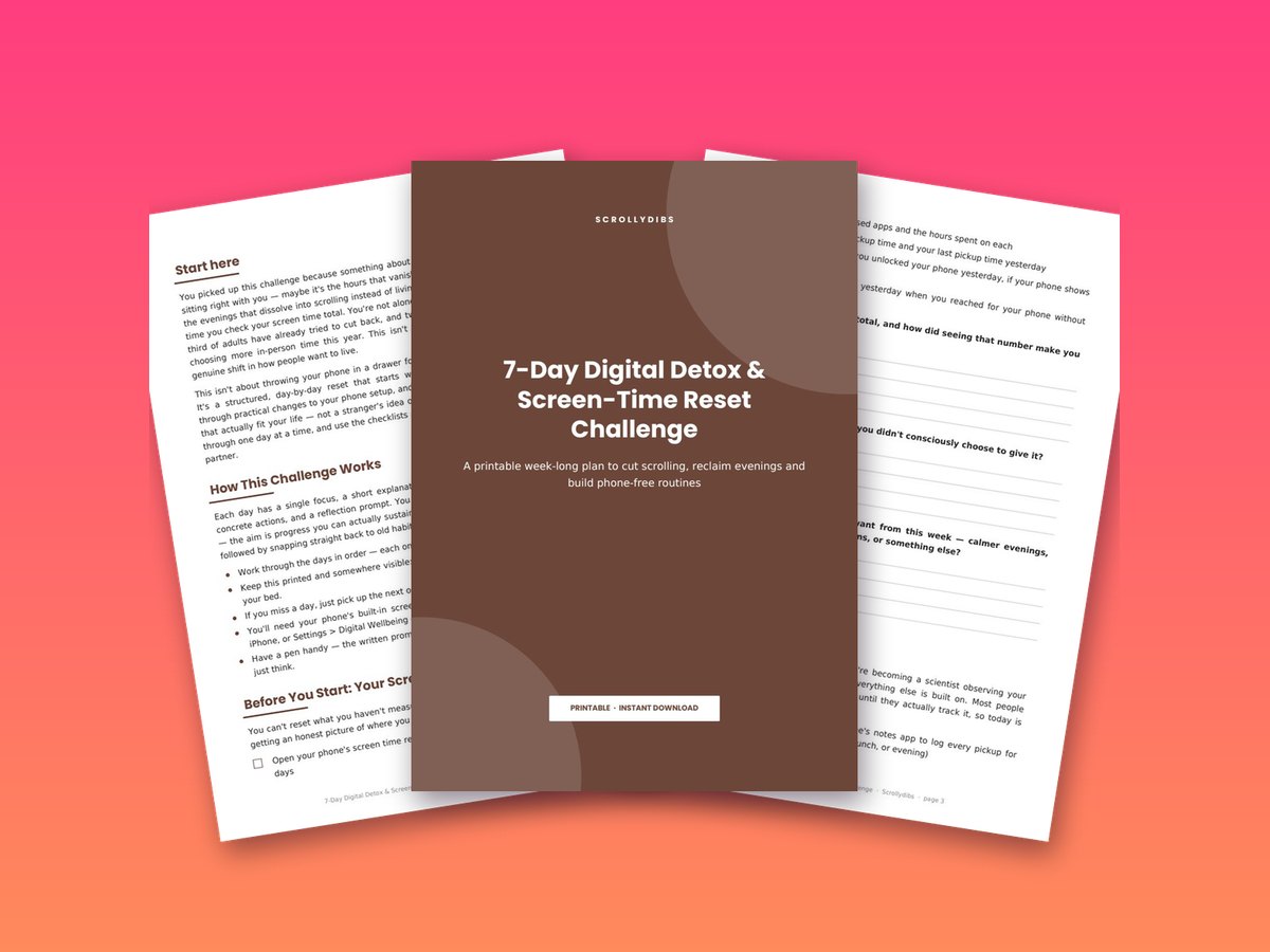 7-Day Digital Detox & Screen-Time Reset Challenge