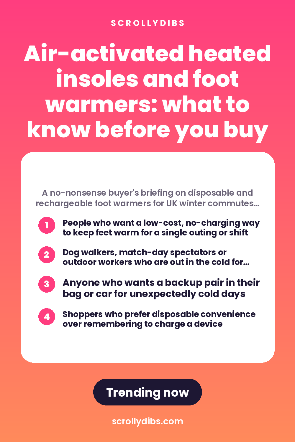 Air-activated heated insoles and foot warmers: what to know before you buy