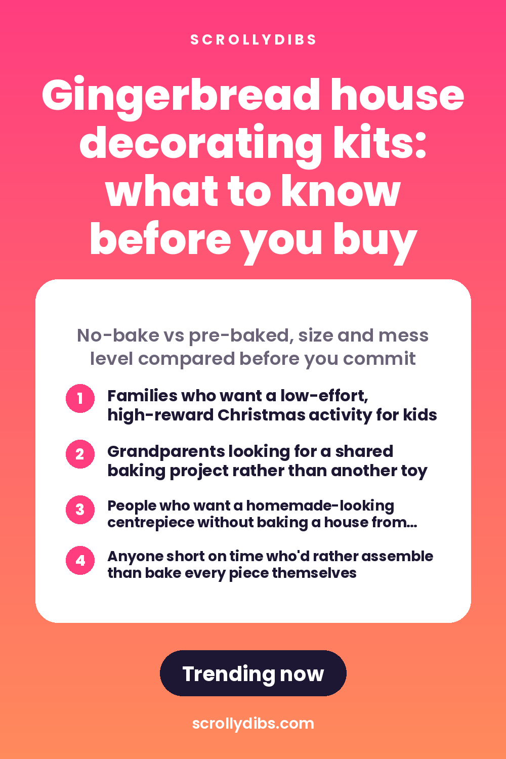 Gingerbread house decorating kits: what to know before you buy