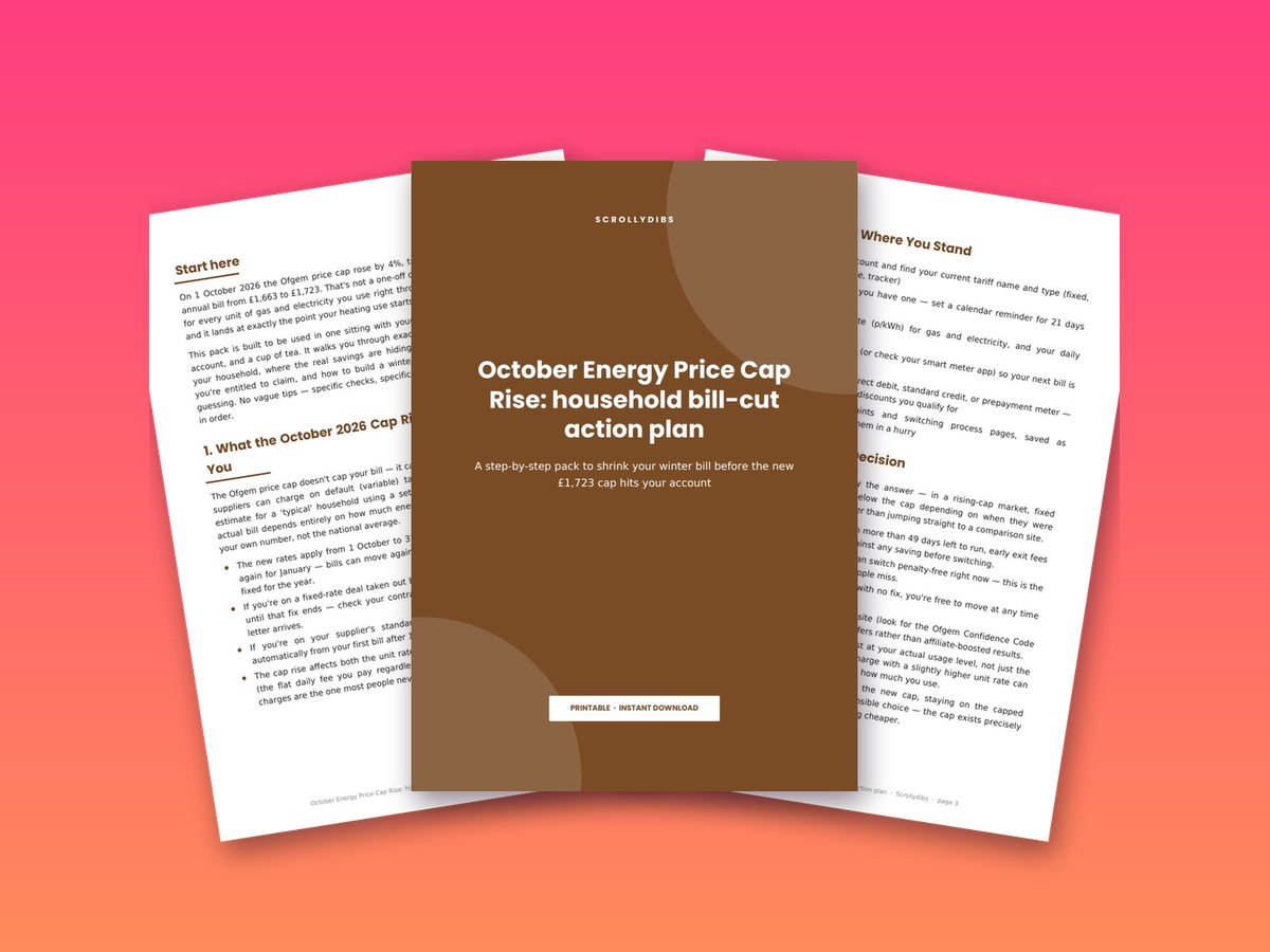 October Energy Price Cap Rise: household bill-cut action plan