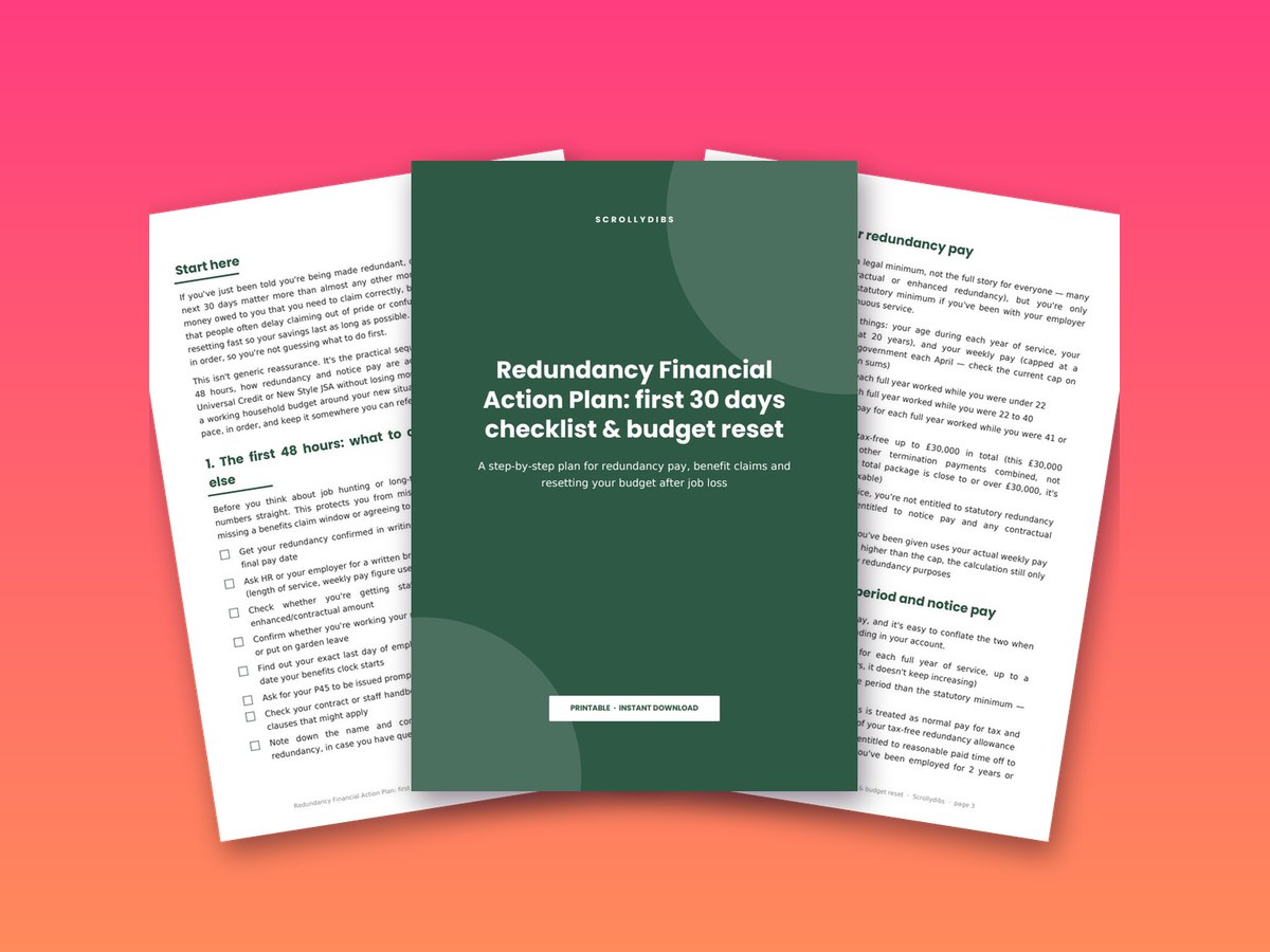 Redundancy Financial Action Plan: first 30 days checklist & budget reset