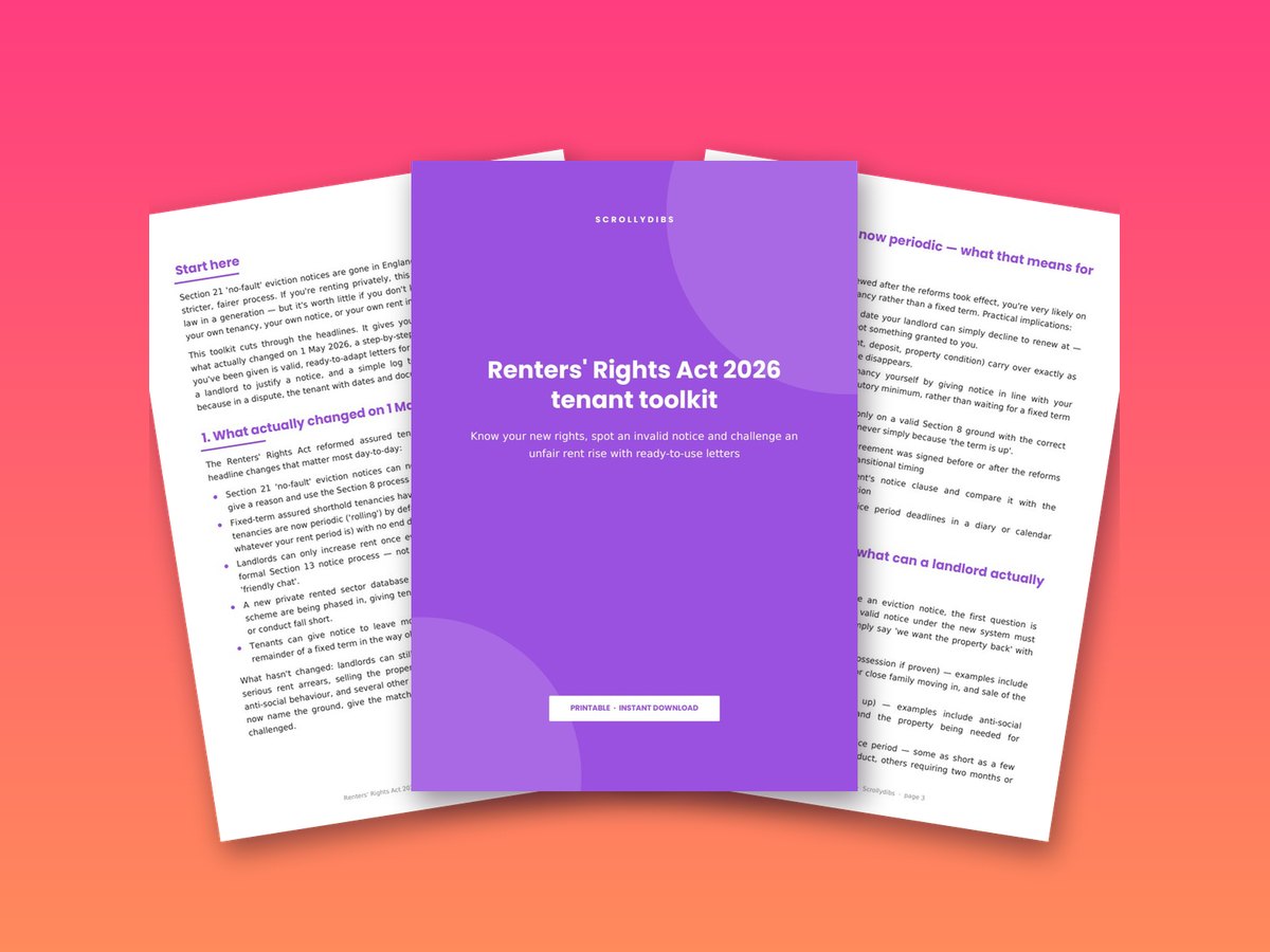 Renters' Rights Act 2026 tenant toolkit