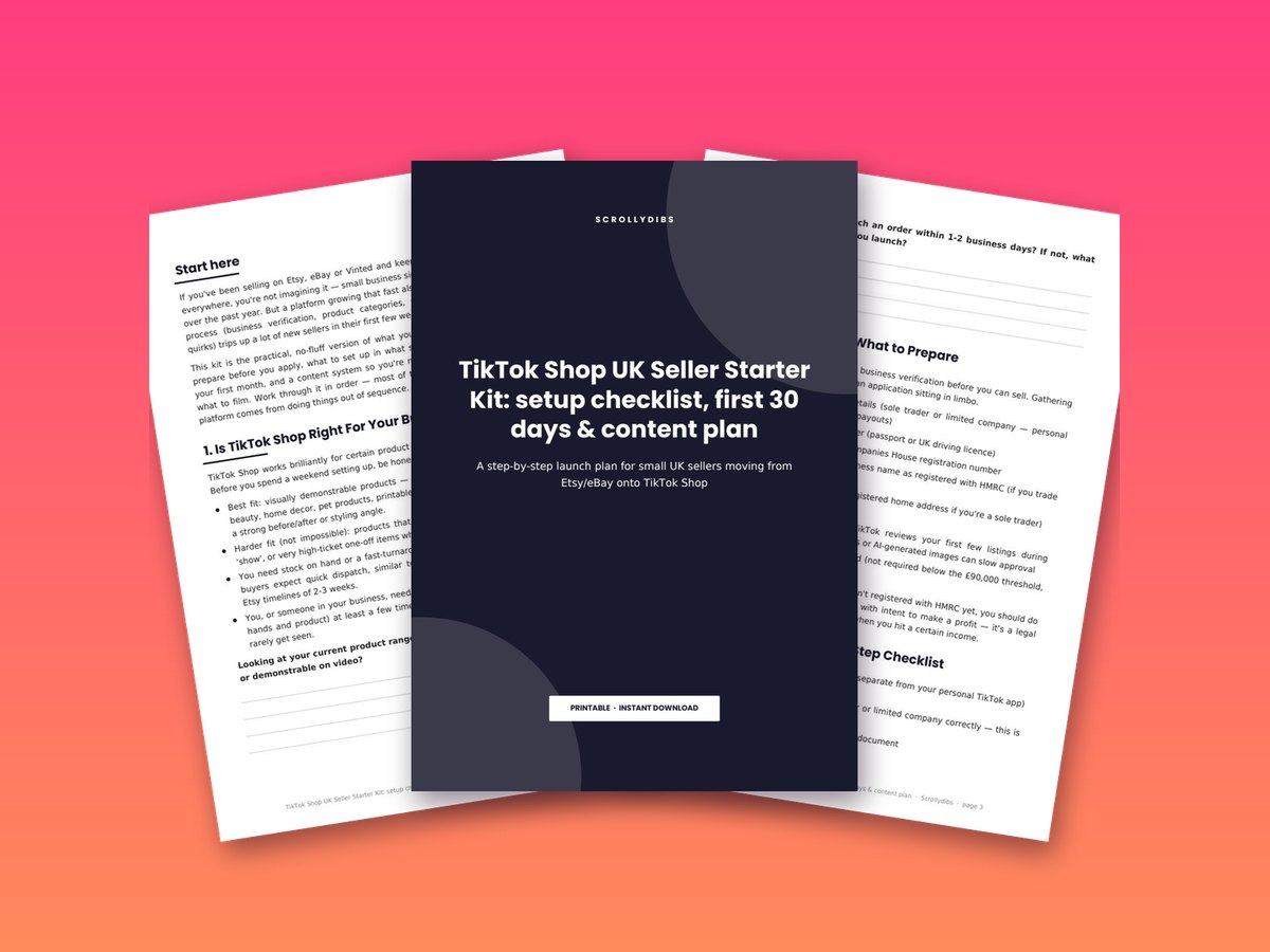 TikTok Shop UK Seller Starter Kit: setup checklist, first 30 days & content plan